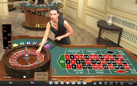 table de roulette avec croupier en direct